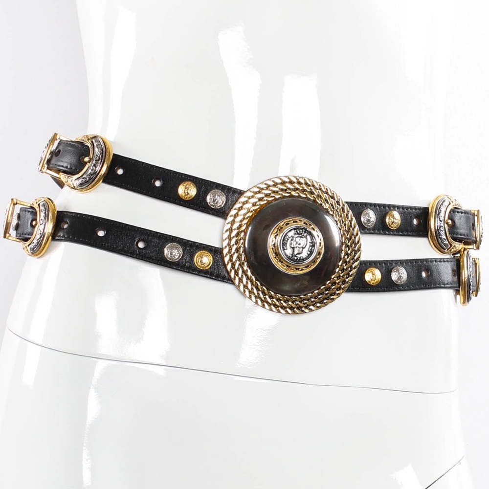 Help find Streets ahead double strap leather buckles belt